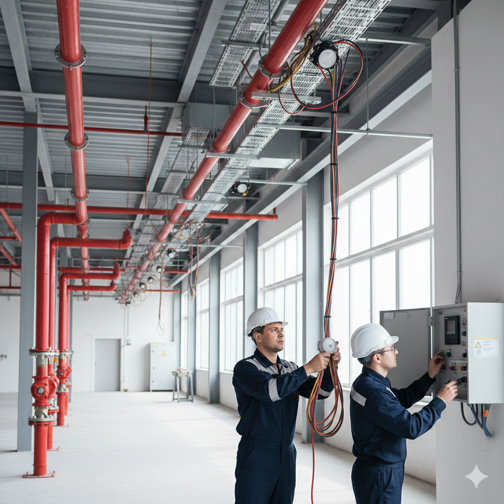 Монтаж систем протипожежного захисту